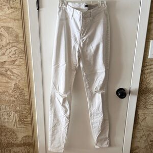 Fashion Nova Women's White Skinny Jeans